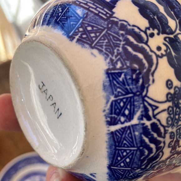 VIN Willow Ware by Royal China Underglaze E52 Transferware Small Porcelain Plate - Picture 15 of 16